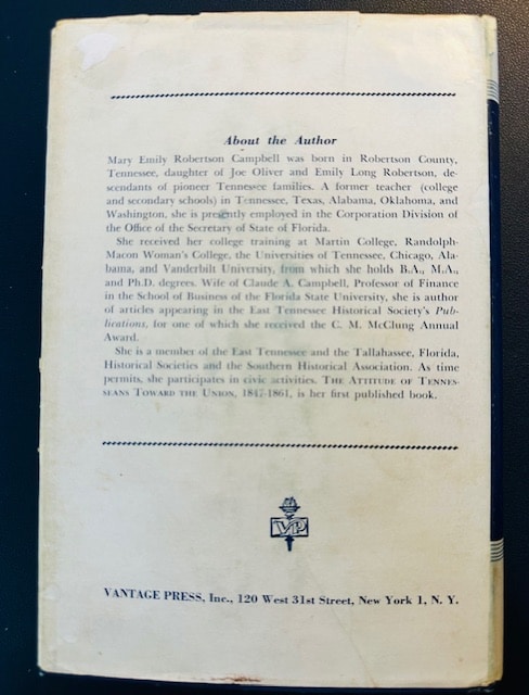 The Attitude of Tennesseans Toward The Union 1847-61 (1961/HB) - Image 5
