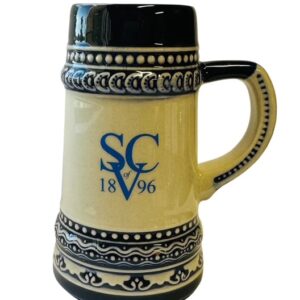 1896 Mini Stein Ceramic Shot Glass - Navy Blue 2oz
