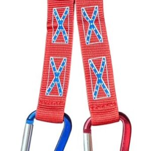 Battle Flag Key Ring with Carabiner Clip