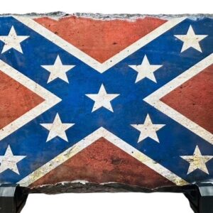 Decorate Rustic Battle Flag Slate with Stand