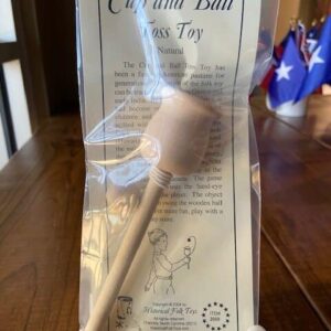 Wooden Cup and Ball Toss Toy