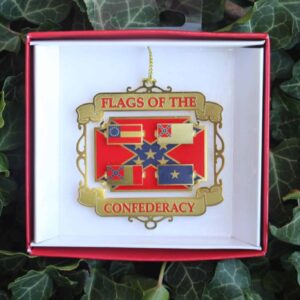 5 Flags of the Confederacy 3D Ornament