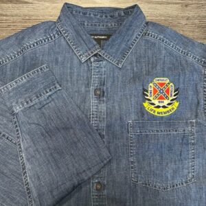 Life Member Long Sleeve Denim Shirt - Dark Wash