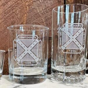 SCV Logo Etched Glassware