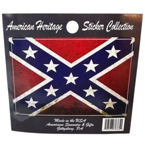 Rustic Battle Flag Sticker