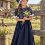 Young Girl Dress And Bonnet